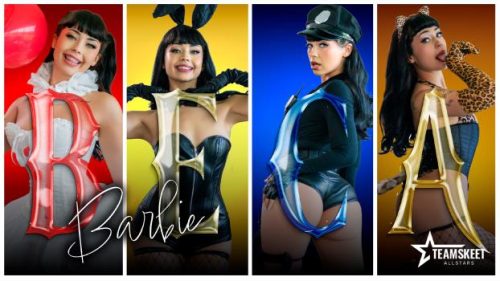 TeamSkeetAllStars: October Spotlight – Beca Barbie’s Slutty Costumes Won’t Stay On for Long