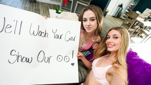 CumSwappingSis: Stepsis And Her Friend Have A Bikini Carwash – Daisy Fox & Emily Jade